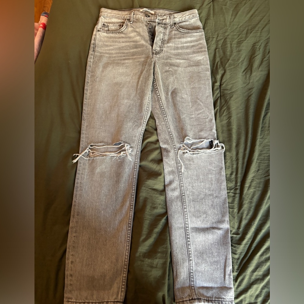 Size 28 GRLFRND Grey Jeans